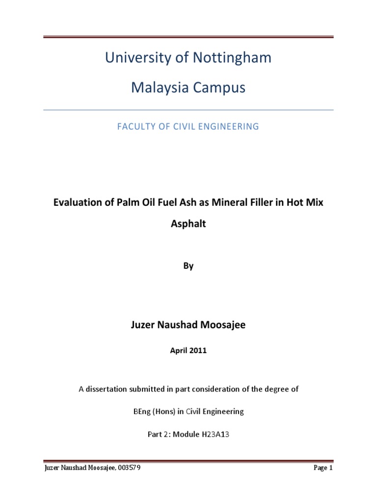 POFA as Filler in Asphalt Concrete | PDF | Fly Ash | Concrete