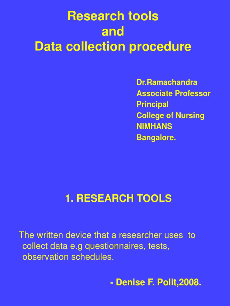 7.Tools and Data Collection Procedure[1] Survey Methodology Questionnaire