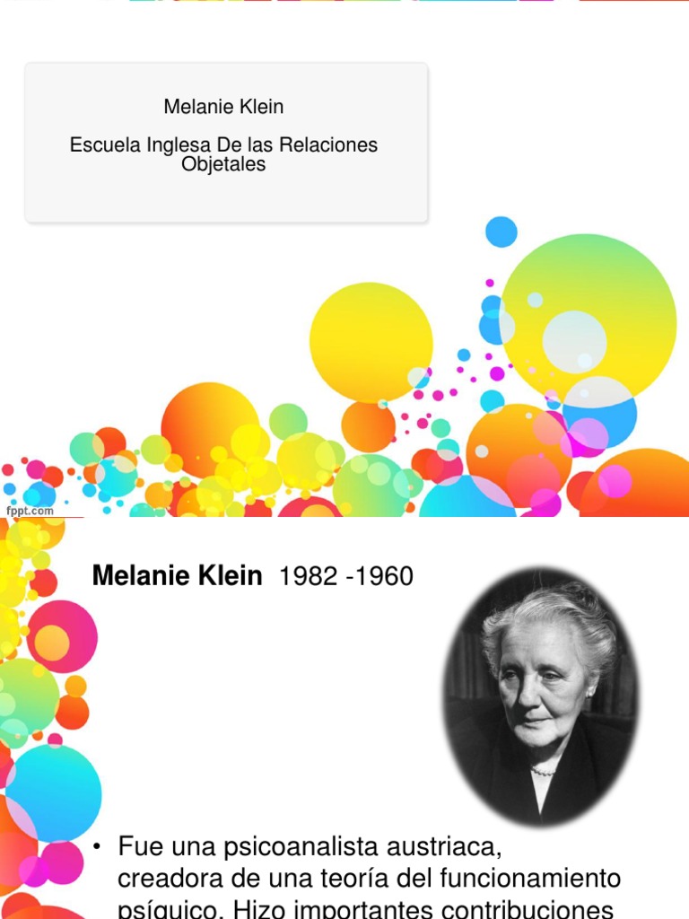Melanie Klein Rev Psicoanálisis Sicología y ciencia cognitiva
