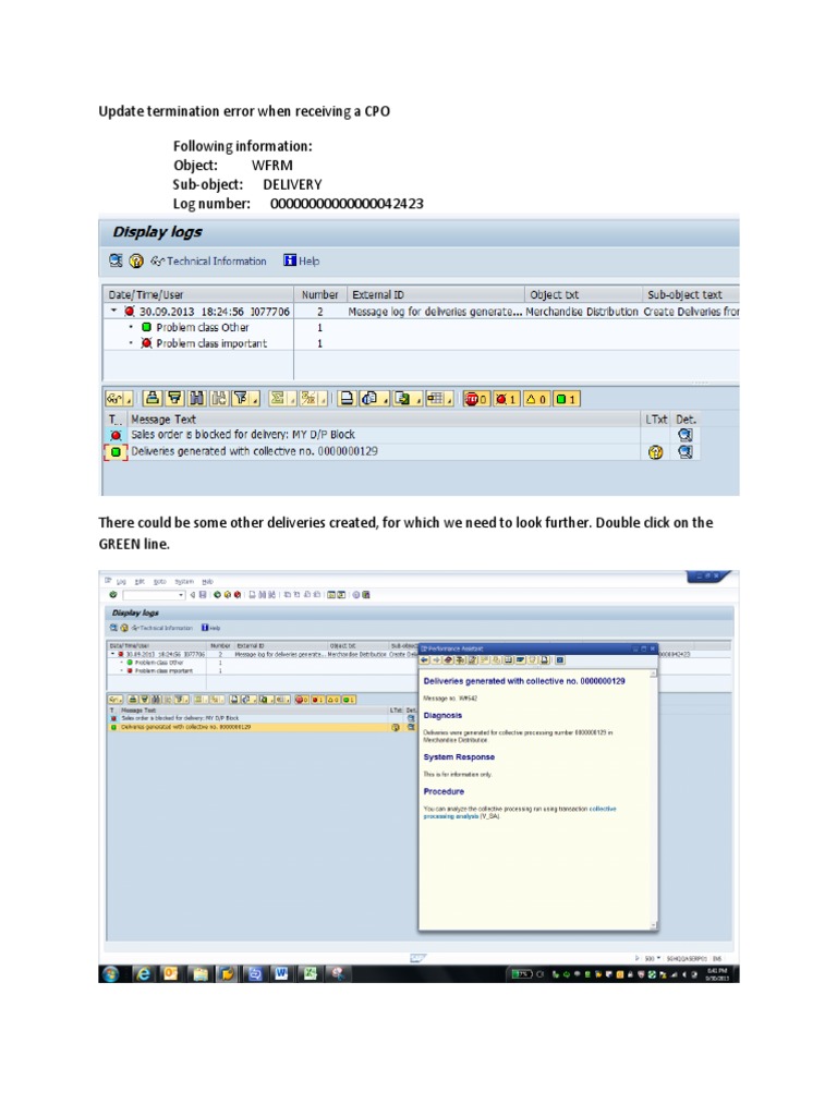 CPO Termination Error Resolution Guide | PDF | Technology & Engineering