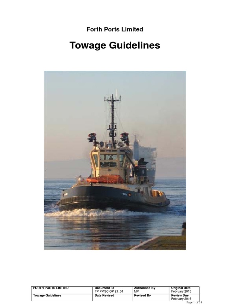 Forth Ports Towage Guidelines Document | PDF | Business