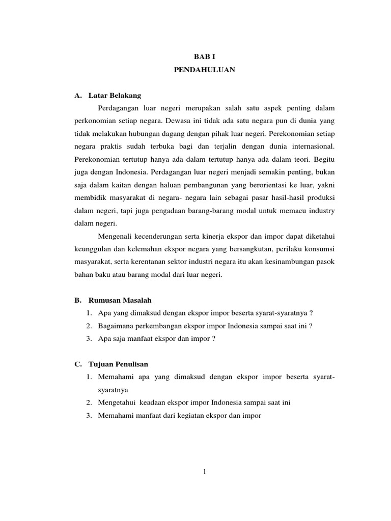 Contoh Makalah Impor Beras Dikdasmen