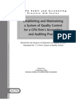 SM System of Quality Control Practice Aid