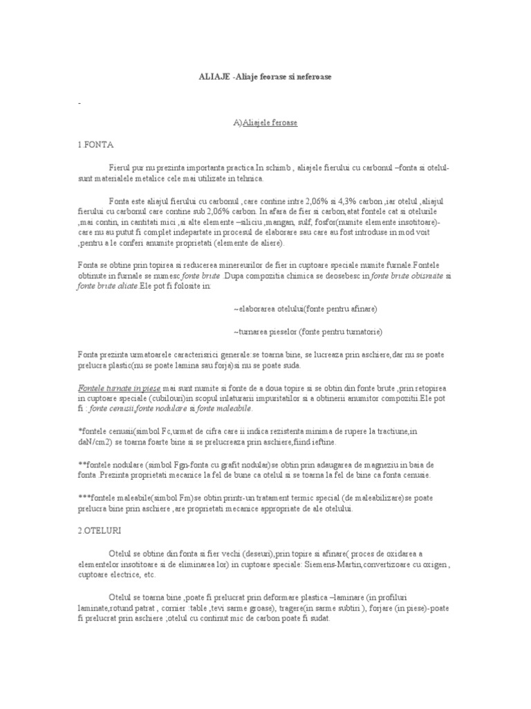 Clasificare Oteluri | PDF