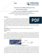 Design and Analysis of Gas Turbine Rotor Blade Using Finite Element Method