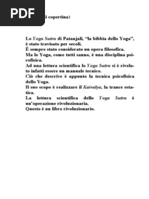 Yoga Sutra Ita - 