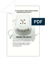 Manual Romana Senzor Gaz PNI GD 01