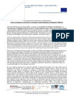 A New Plan Presents Alternatives To Child Detention - Team of Experts To Israeli Government: End Detention of Migrant Children - PHR-Israel