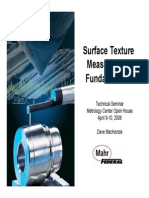 Surface Texture Measurement Fundamentals