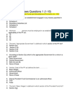 Labour Laws - MCQ With Answer Keys