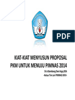 Kiat Kiat Menyusun Proposal PKM Bambang Dwi Argo