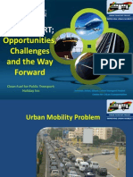 Planned BRT Opportunities, Challenges and The Way Foward