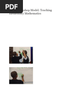 Math Workshop Model