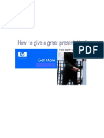 How to Give a Presentation