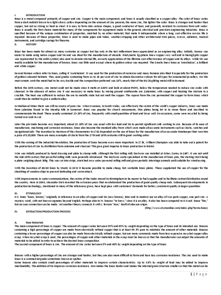 Brass Pdf Brass Rolling Metalworking