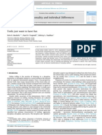 Personality and Individual Differences: Erin E. Buckels, Paul D. Trapnell, Delroy L. Paulhus