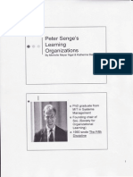 Peter Senge's Learning Organizations: by Michelle Meyer Ngai & Katherine Davis
