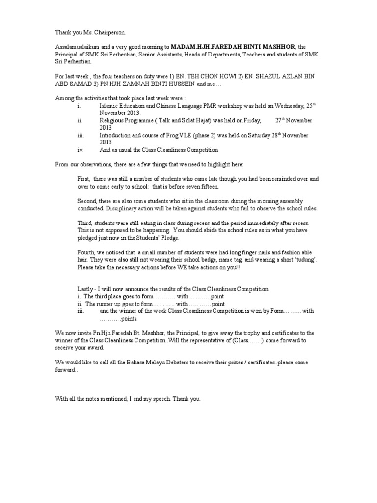 Motivational speech for school assembly picture