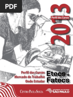 Perfil de Cursos Etecs Fatecs 2013