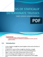 Analysis of Statically Determinate Trusses