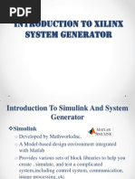 Introduction to Xilinx System Generator