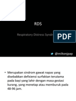 Respiratory Distress Syndrome: @miltonjpap