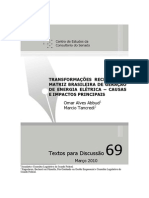 TD 69. Transformações Recentes Da Matriz Elétrica Brasileira