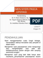 Manajemen Nyeri Pasca Operasi