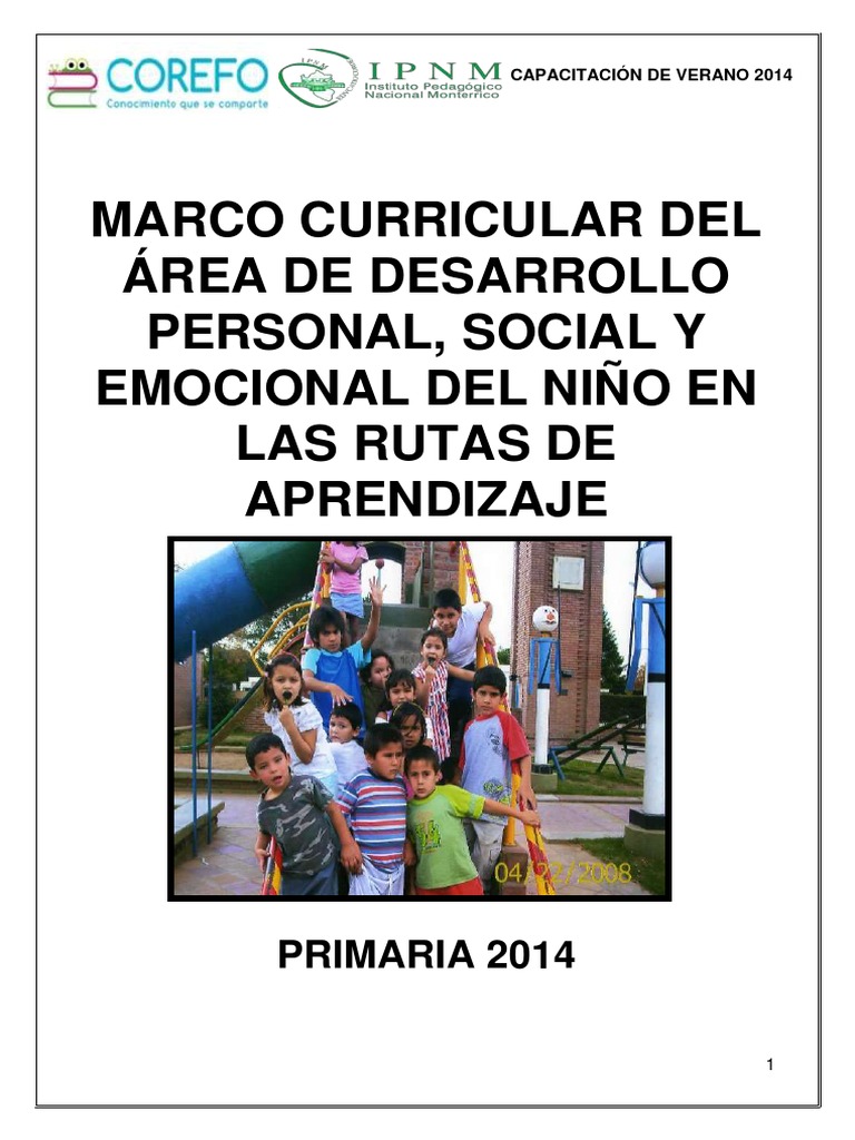 Desarrollo Personal y Emocional Escolar | PDF | Las emociones | Adultos