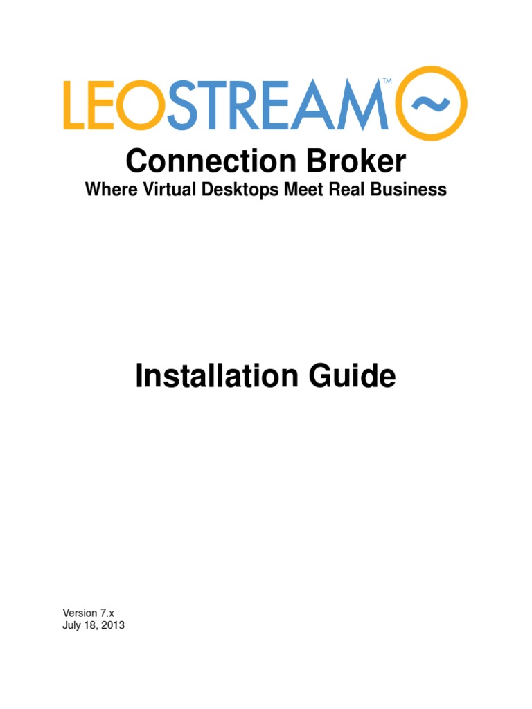 Connection Broker Installation_guide | Remote Desktop Services | Hyper V