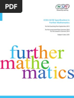 CCEA GCSE Further Mathematics Specification 2335 by Themathroom - Co.uk