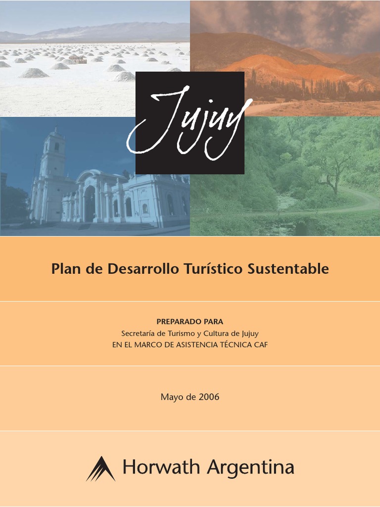 Plan de Desarrollo Turistico Jujy | PDF | Turismo | Sustentabilidad