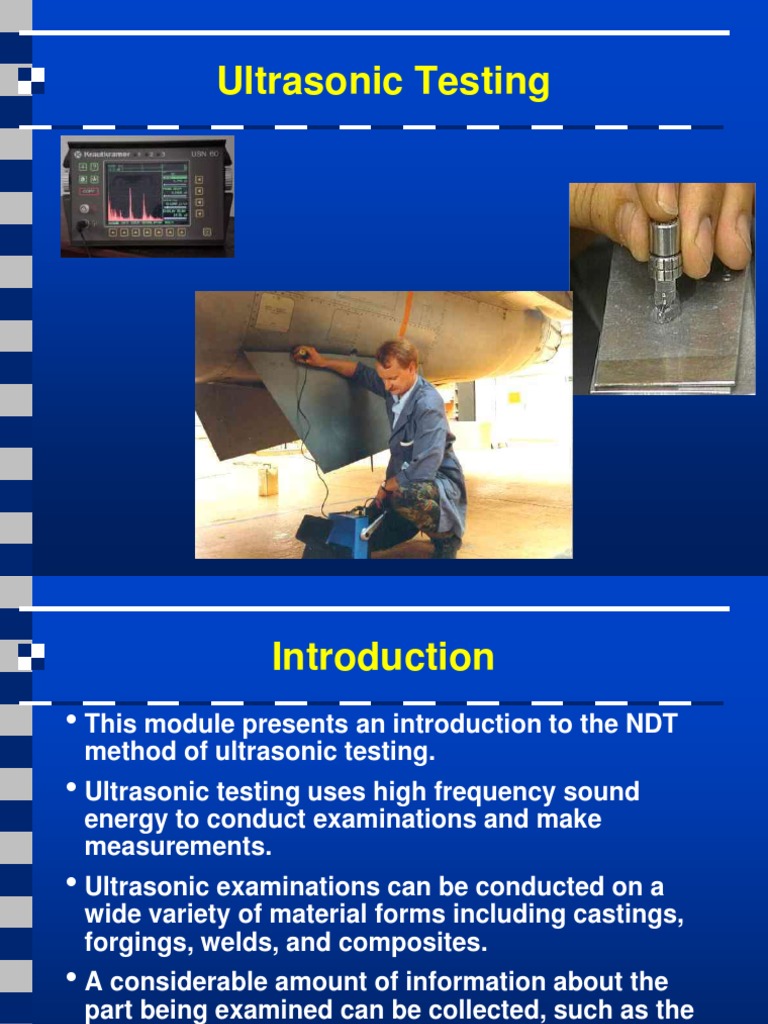Ultrasonic Testing: Principles & Techniques | PDF | Ultrasound | Waves
