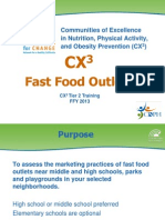 CX3 Fast Food Marketing Survey