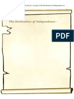 The Declaration of Independence Simply