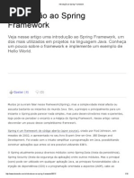 Introdução ao Spring Framework