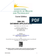 Dba 201 Syllabus Piht Winter 2014