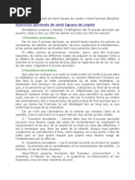 Exercices Spirituels St Ignace de Loyola