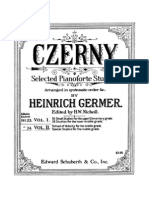 Czerny - Selected Pianoforte Studies - Book I - Part I & II - Edition Germer