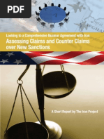 Looking to a Comprehensive Nuclear Agreement with IranAssessing Claims and Counter Claimsover New Sanctions