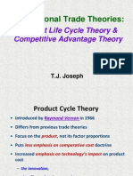 Product Life Cycle and Competitive Advantage Theories