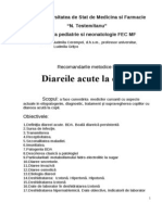 Recomandări Metodice Diareea Acută