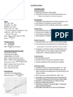 N2 reference sheet for gas properties and calculations