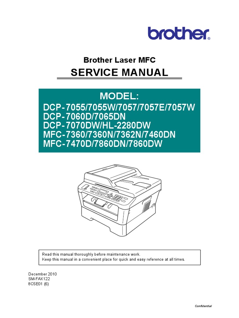 BROTHER-DCP-7055.pdf | Electromagnetic Interference | Ac Power Plugs And  Sockets