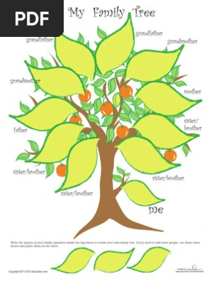 My Family Tree Worksheet