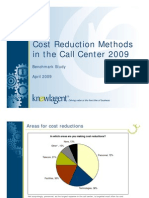 Cost Reduction Methods in The Call Center