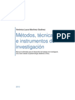 Métodos, técnicas e instrumentos de investigación