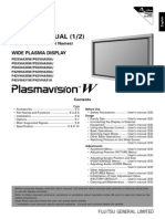 Fujitsu Plasma Manual