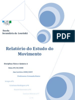 Relatorio de Quimica1 - Estudo Do Movimento