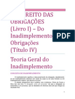 DO DIREITO DAS OBRIGAÇÕES - Do Inadimplemento Das Obrigações